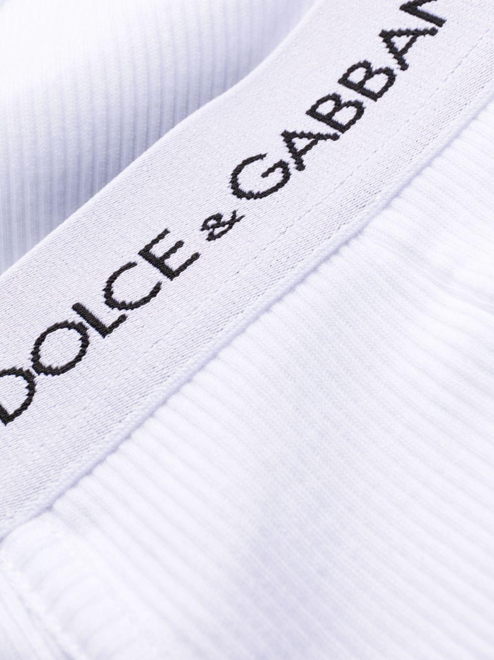 Dolce & Gabbana Regular Ribbed Cotton Boxer Shorts