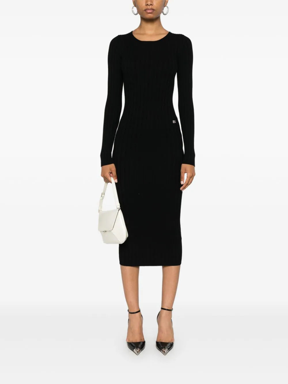 Dolce & Gabbana Ribbed Midi Dress