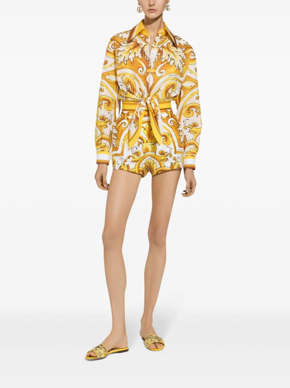 Dolce & Gabbana Shirt With Majolica Print