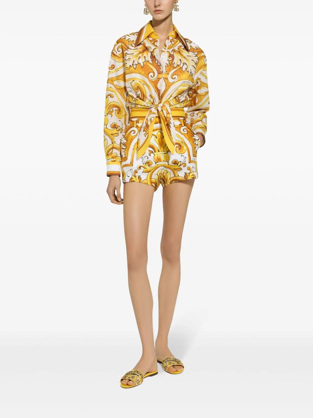 Dolce & Gabbana Shirt With Majolica Print