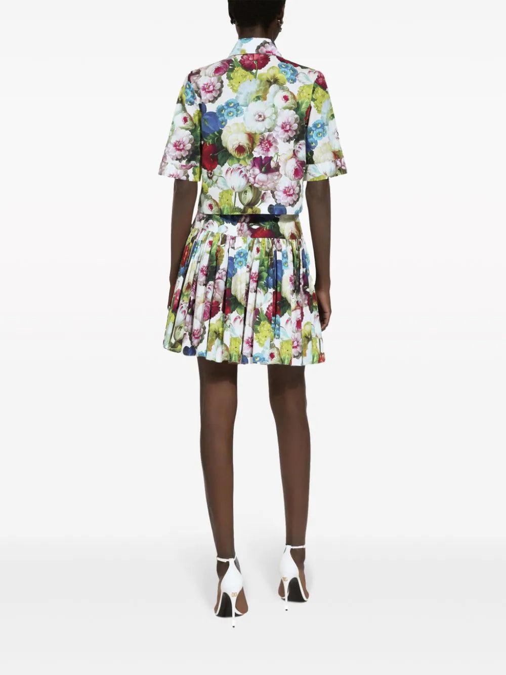 Dolce & Gabbana Shirt With Nocturnal Flower Print