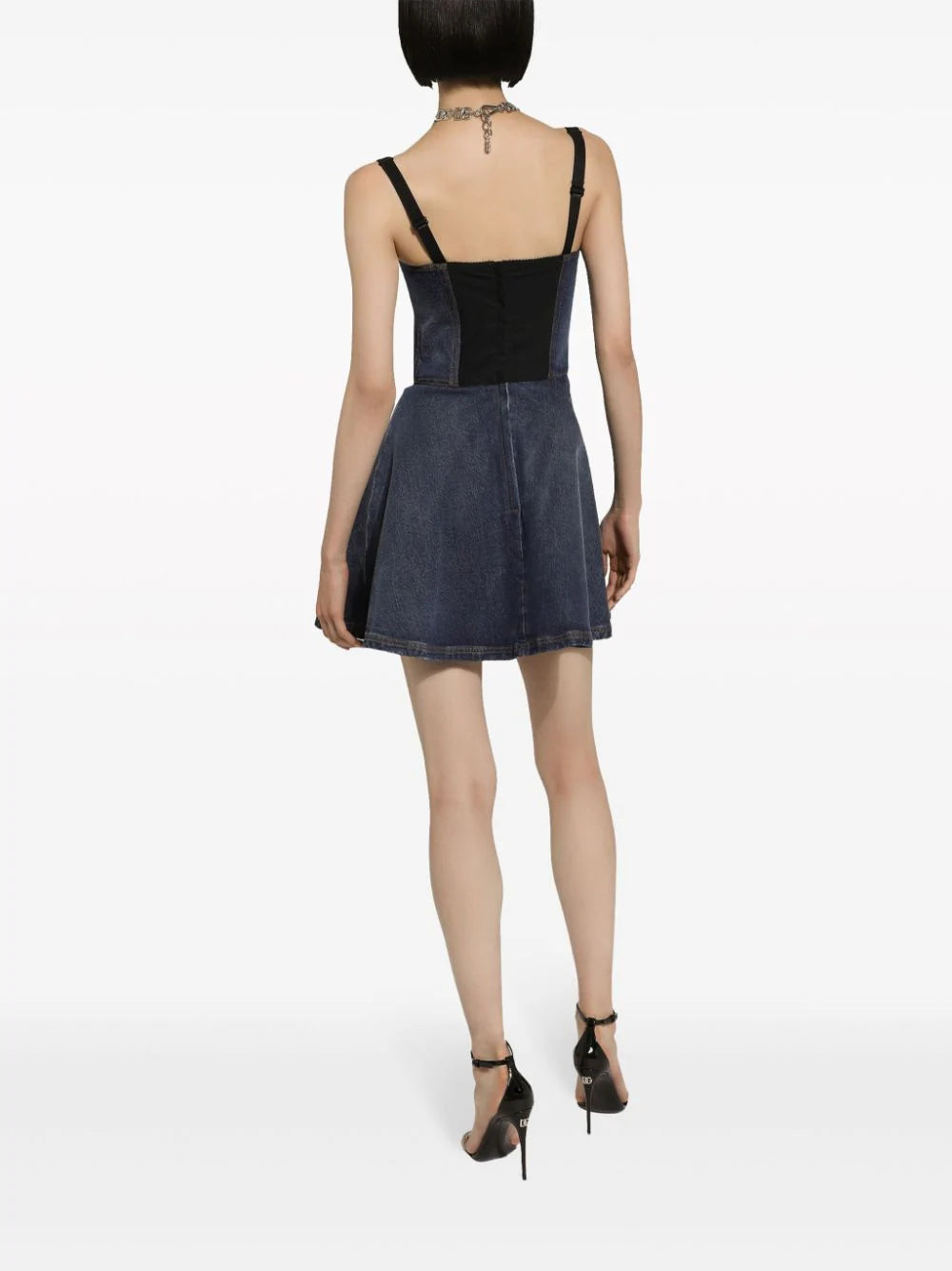 Dolce & Gabbana Short Denim Corset Dress