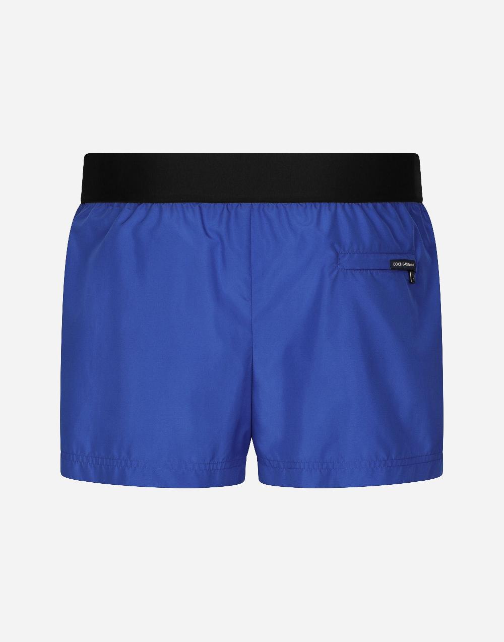 Dolce & Gabbana Short Swimsuit With Logo Band