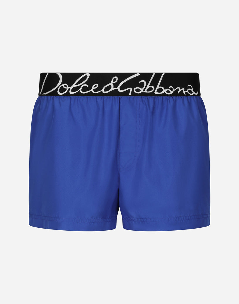 Dolce & Gabbana Short swimsuit with logo band