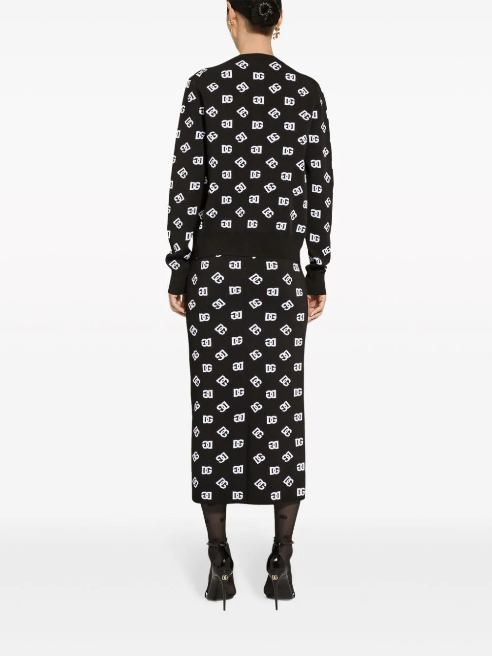 Dolce & Gabbana Skirt With Jacquard Dg Logo