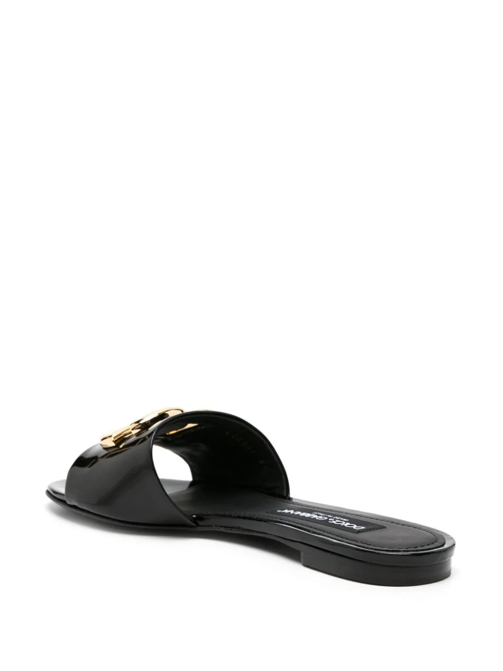 Dolce & Gabbana Slide In Shiny Calfskin
