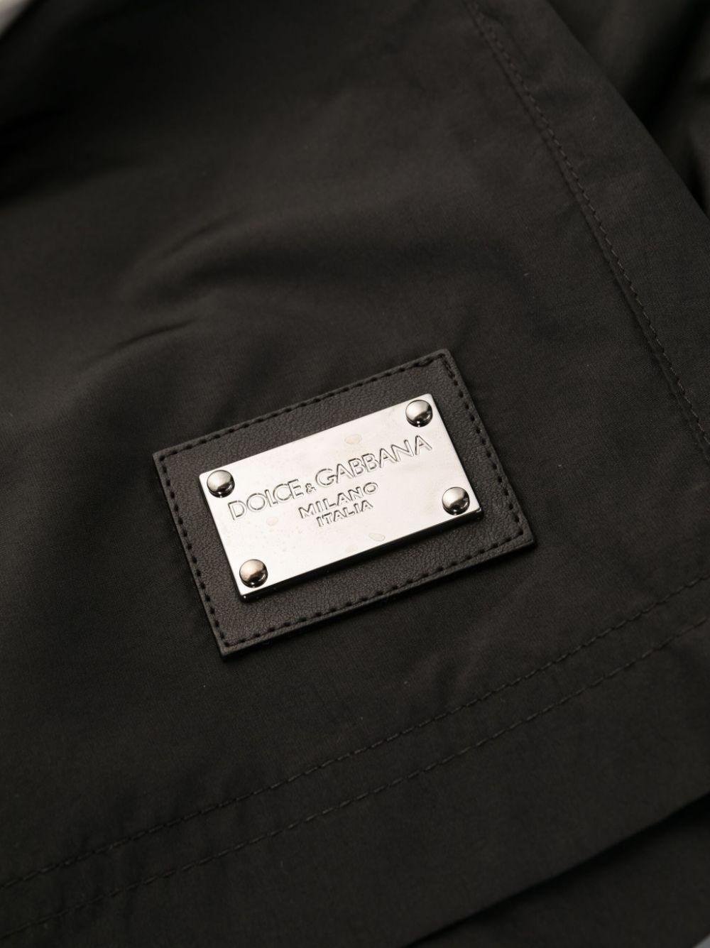 Dolce & Gabbana Swim Trunks With Logo Tag