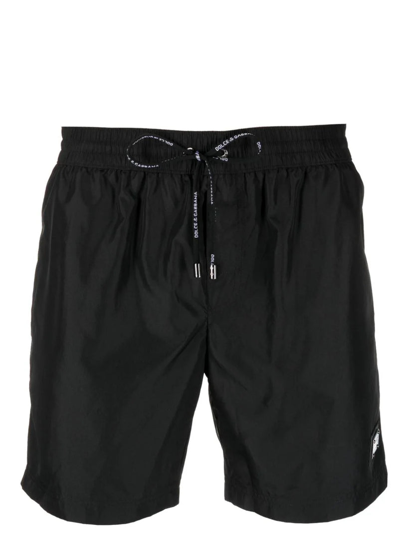 Dolce & Gabbana Swim trunks with logo tag