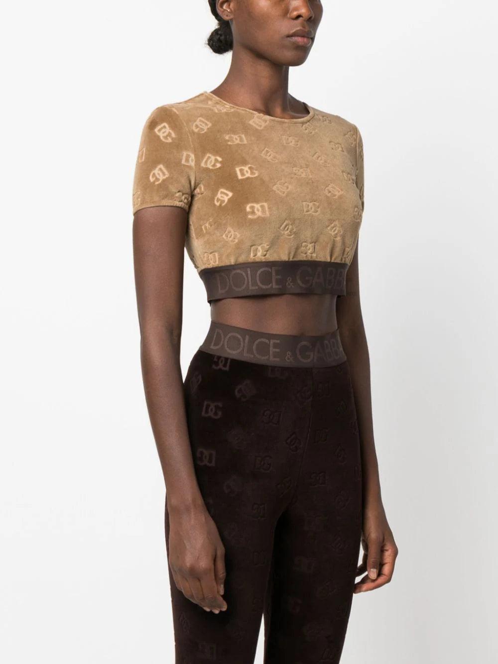 Dolce & Gabbana T-shirt With All-over Dg Logo