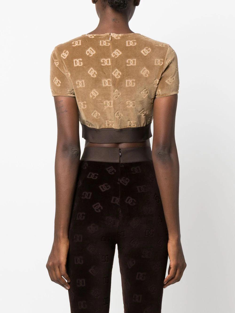 Dolce & Gabbana T-shirt With All-over Dg Logo