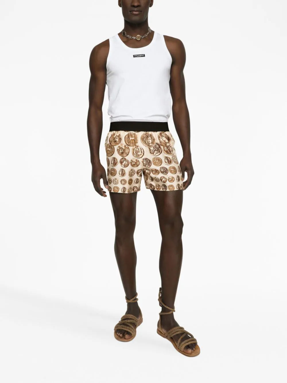 Dolce & Gabbana Tank Top With Logo Label