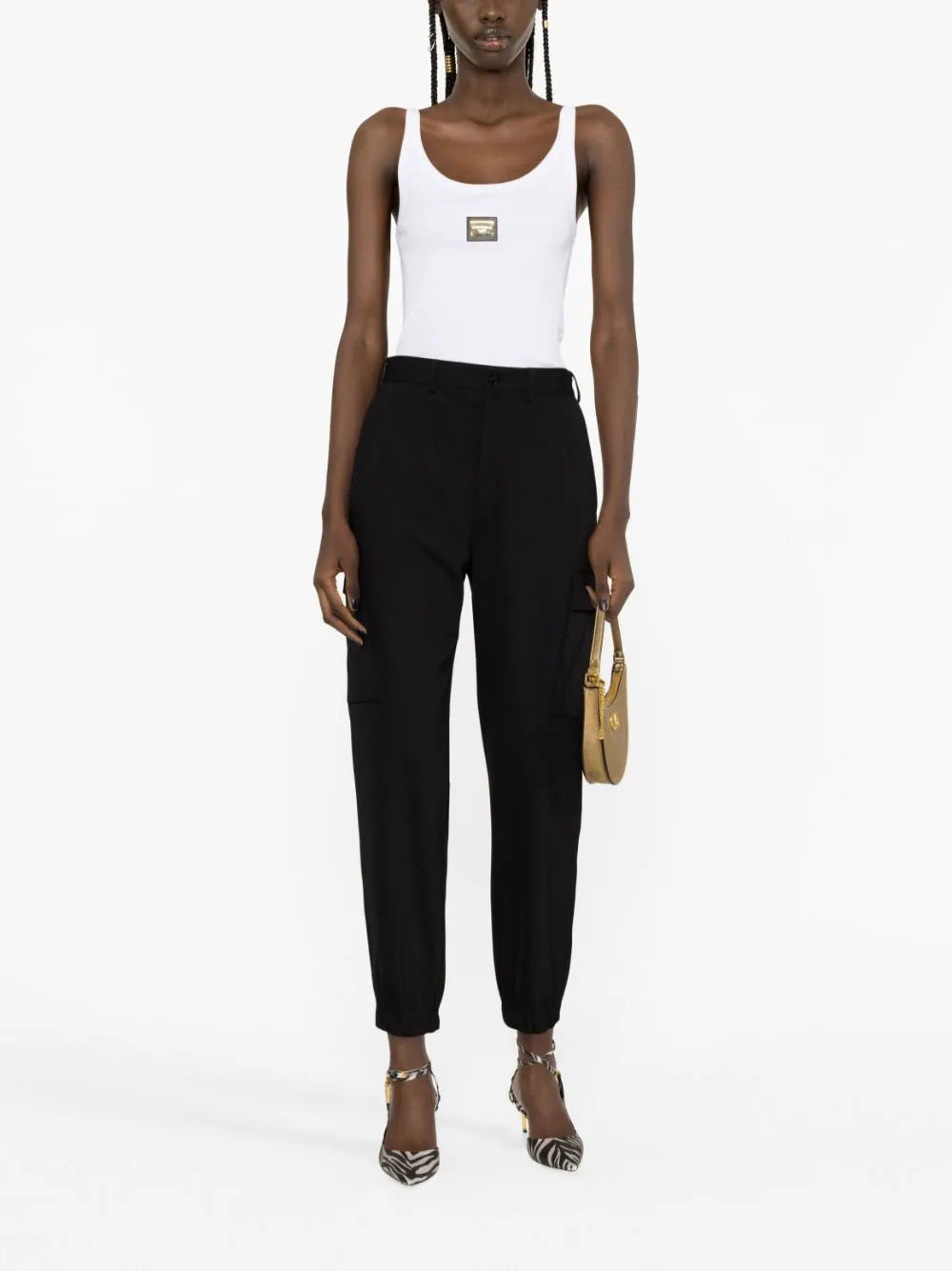 Dolce & Gabbana Top With Dg Logo Tag