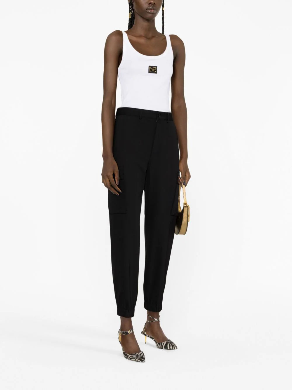 Dolce & Gabbana Top With Dg Logo Tag