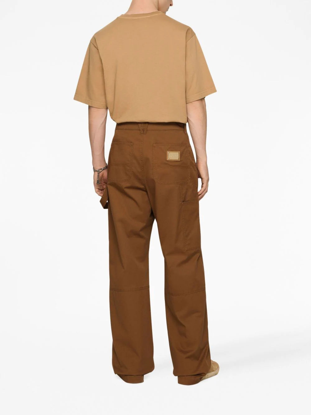 Dolce & Gabbana Worker Pants With Brand Plate