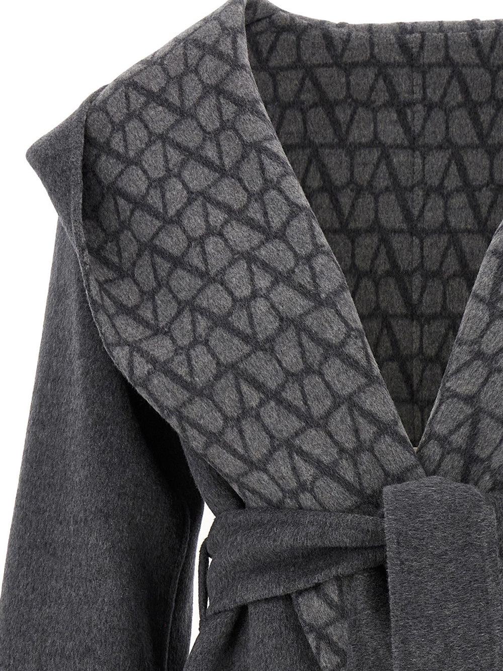 Valentino Garavani Double Coat In Toile Iconographe