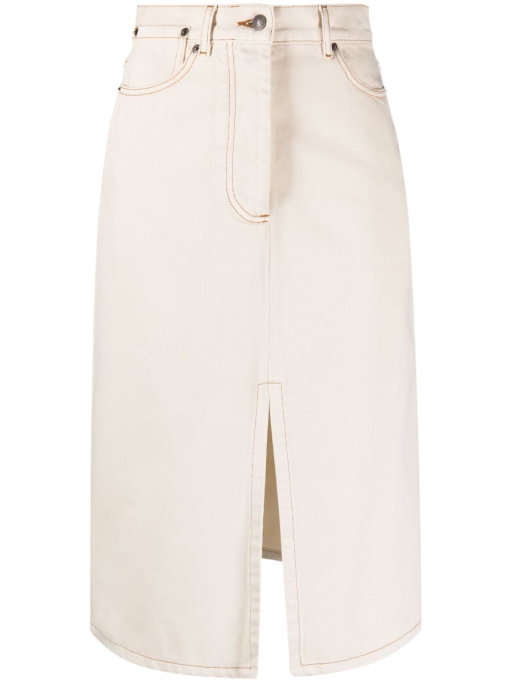 DRIES VAN NOTEN Denim Midi Skirt