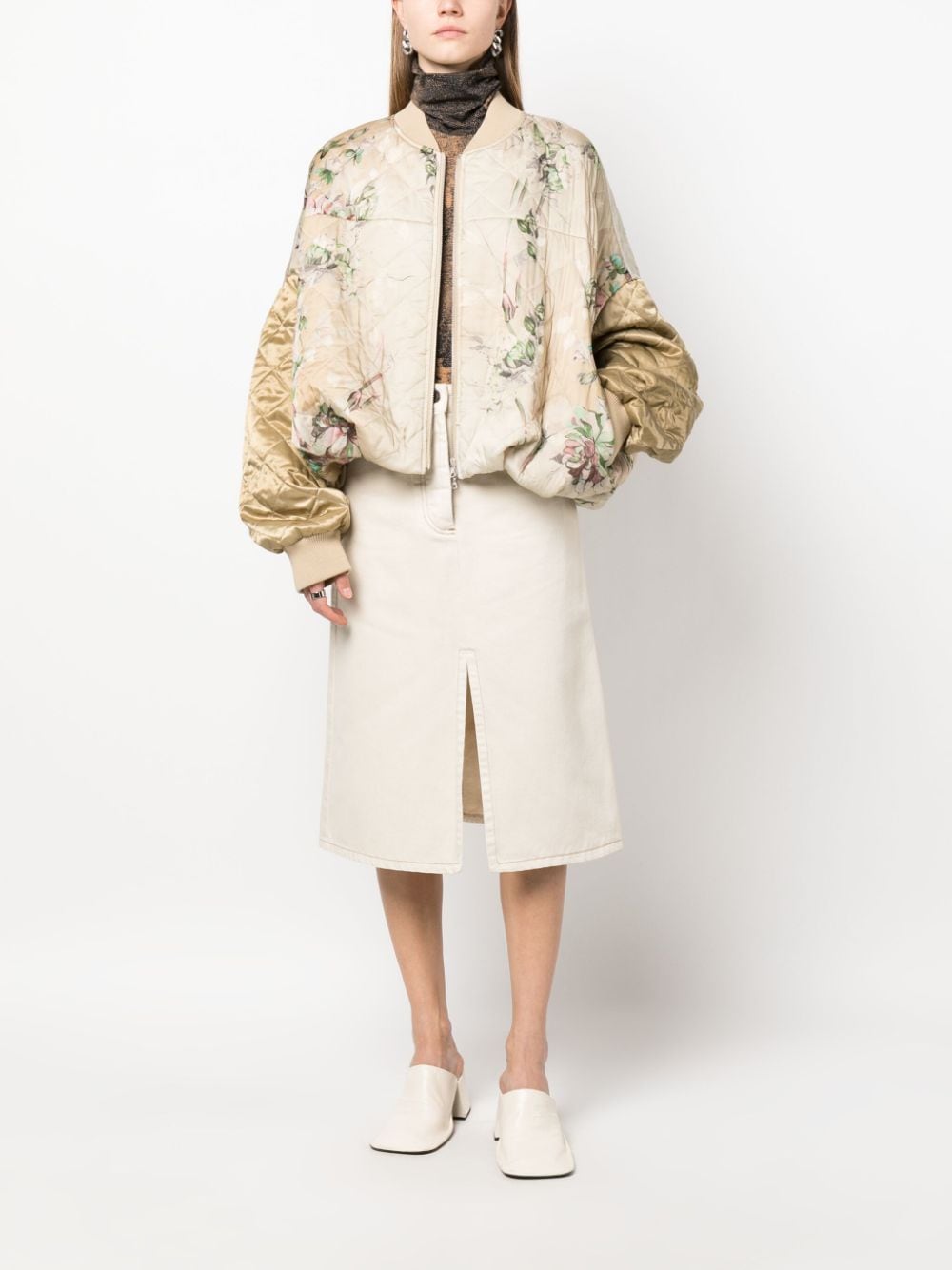 DRIES VAN NOTEN Denim Midi Skirt