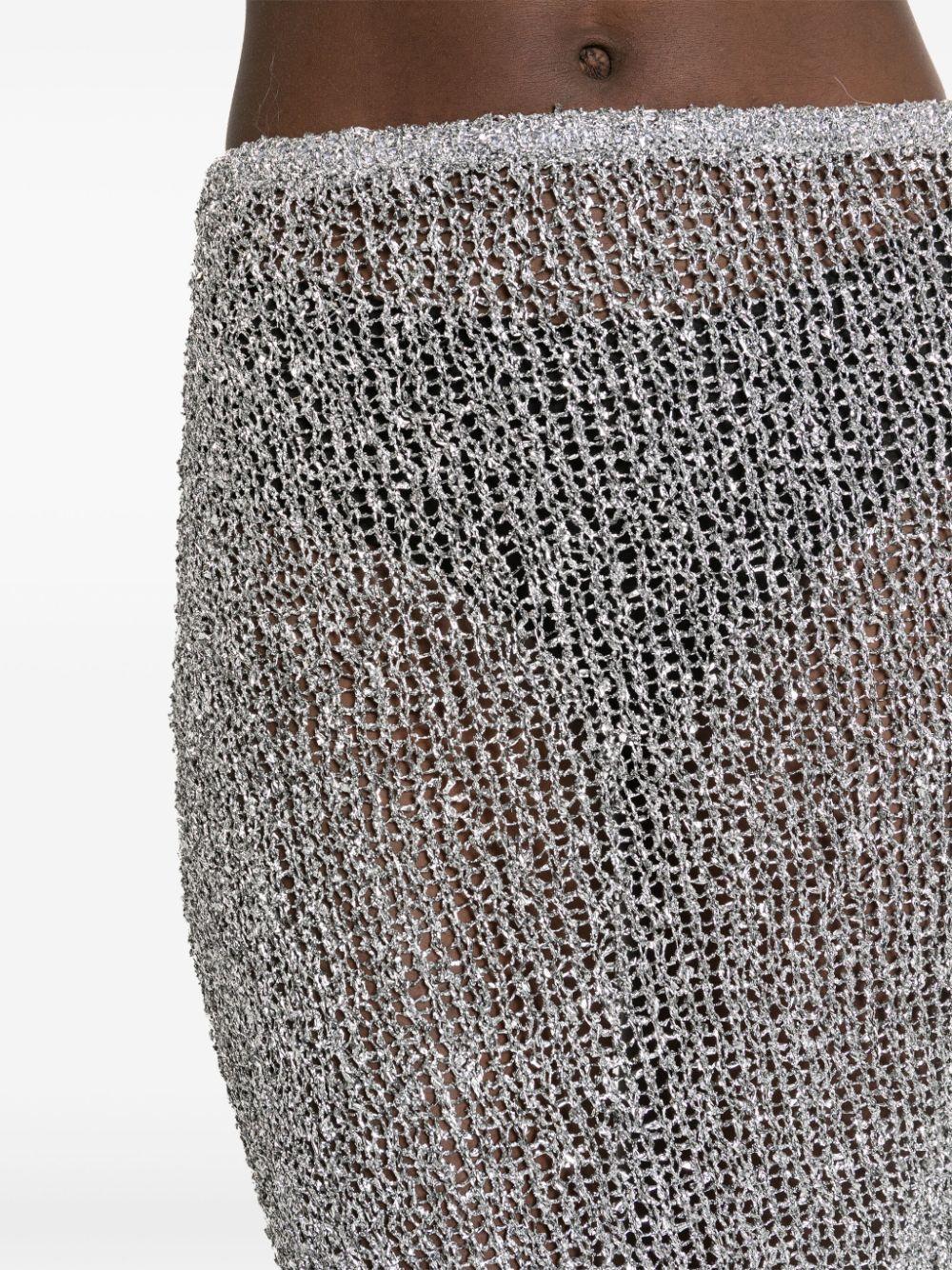 DRIES VAN NOTEN Open Knit Skirt