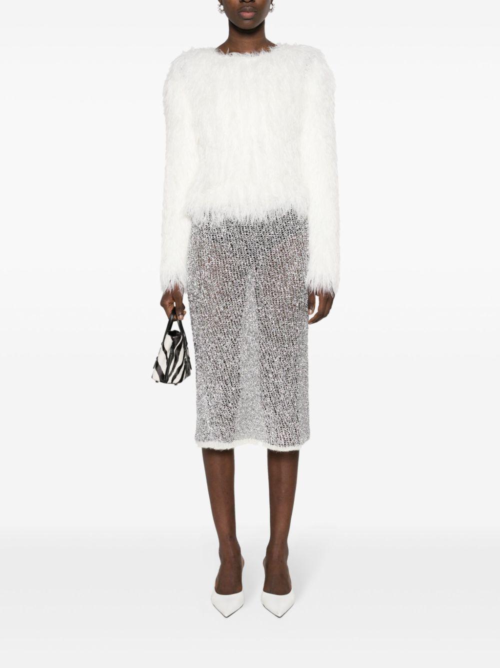 DRIES VAN NOTEN Open Knit Skirt