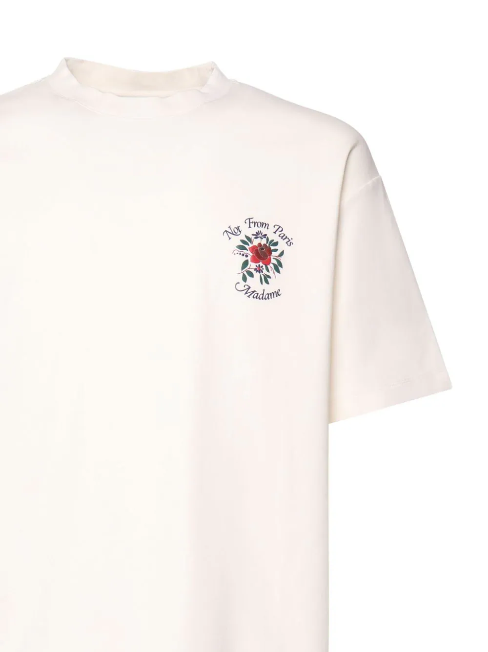 Drôle De Monsieur Le T-shirt Slogan Fleurs
