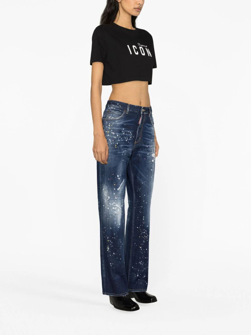 DSQUARED2 Icon Cropped T-shirt