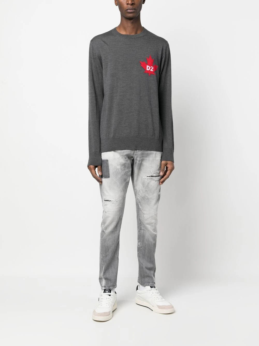 DSQUARED2 Maple Leaf-motif Jumper