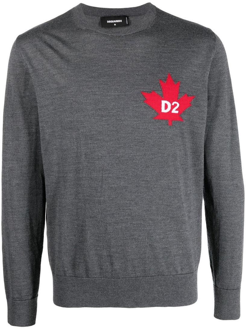 DSQUARED2 Maple leaf-motif jumper