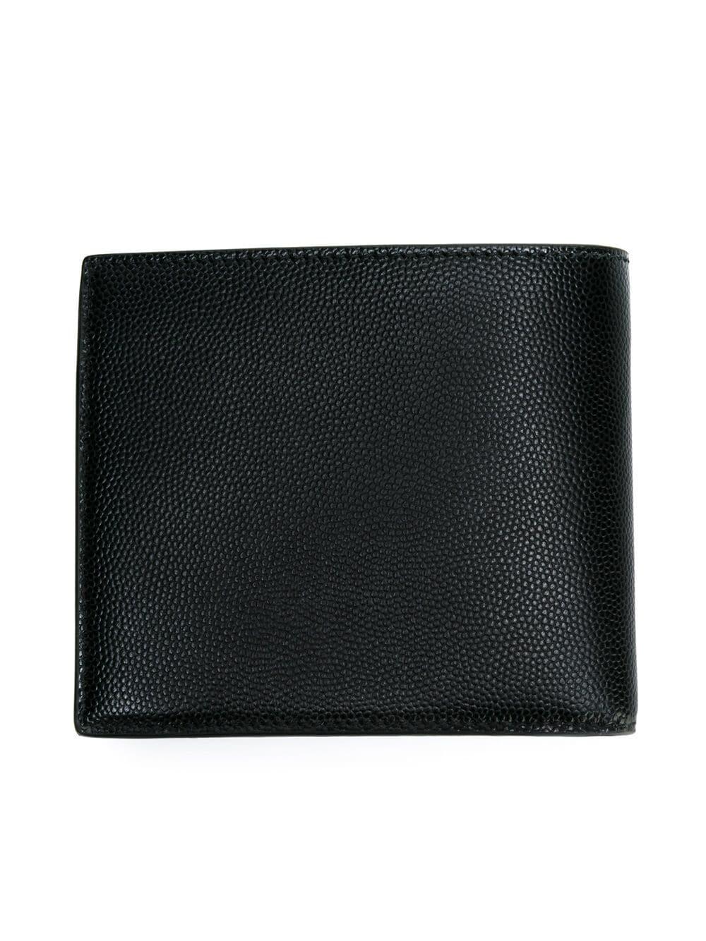 Saint Laurent East/west Saint Laurent Paris Wallet With Coin Purse In Grain De Poudre Embossed Leather