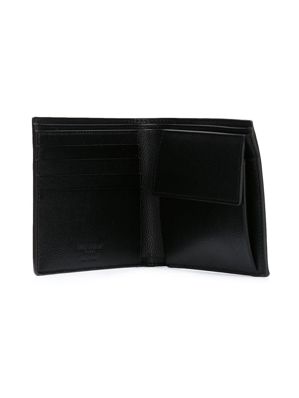 Saint Laurent East/west Saint Laurent Paris Wallet With Coin Purse In Grain De Poudre Embossed Leather
