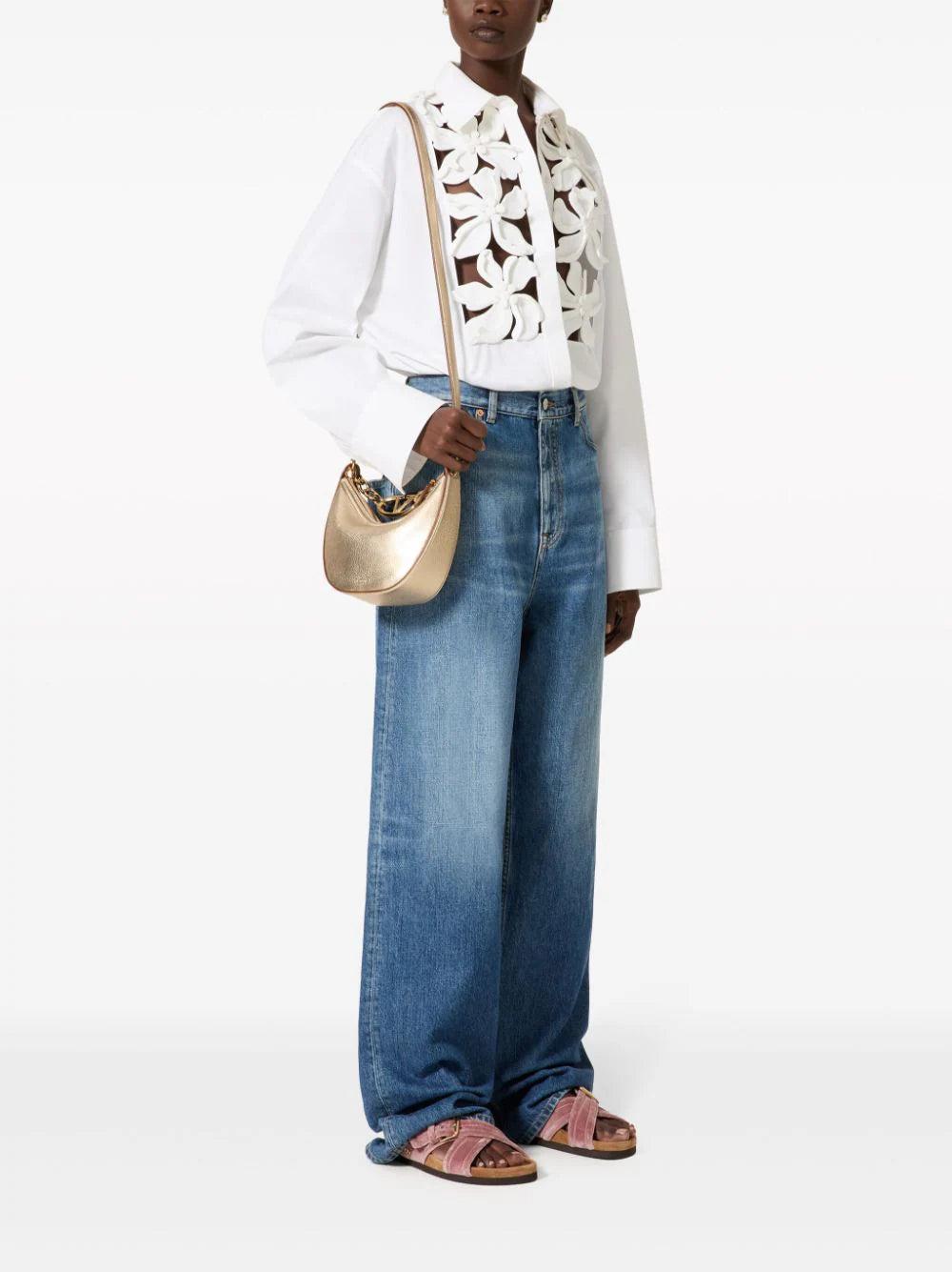 Valentino Garavani Embroidered Compact Popeline Shirt