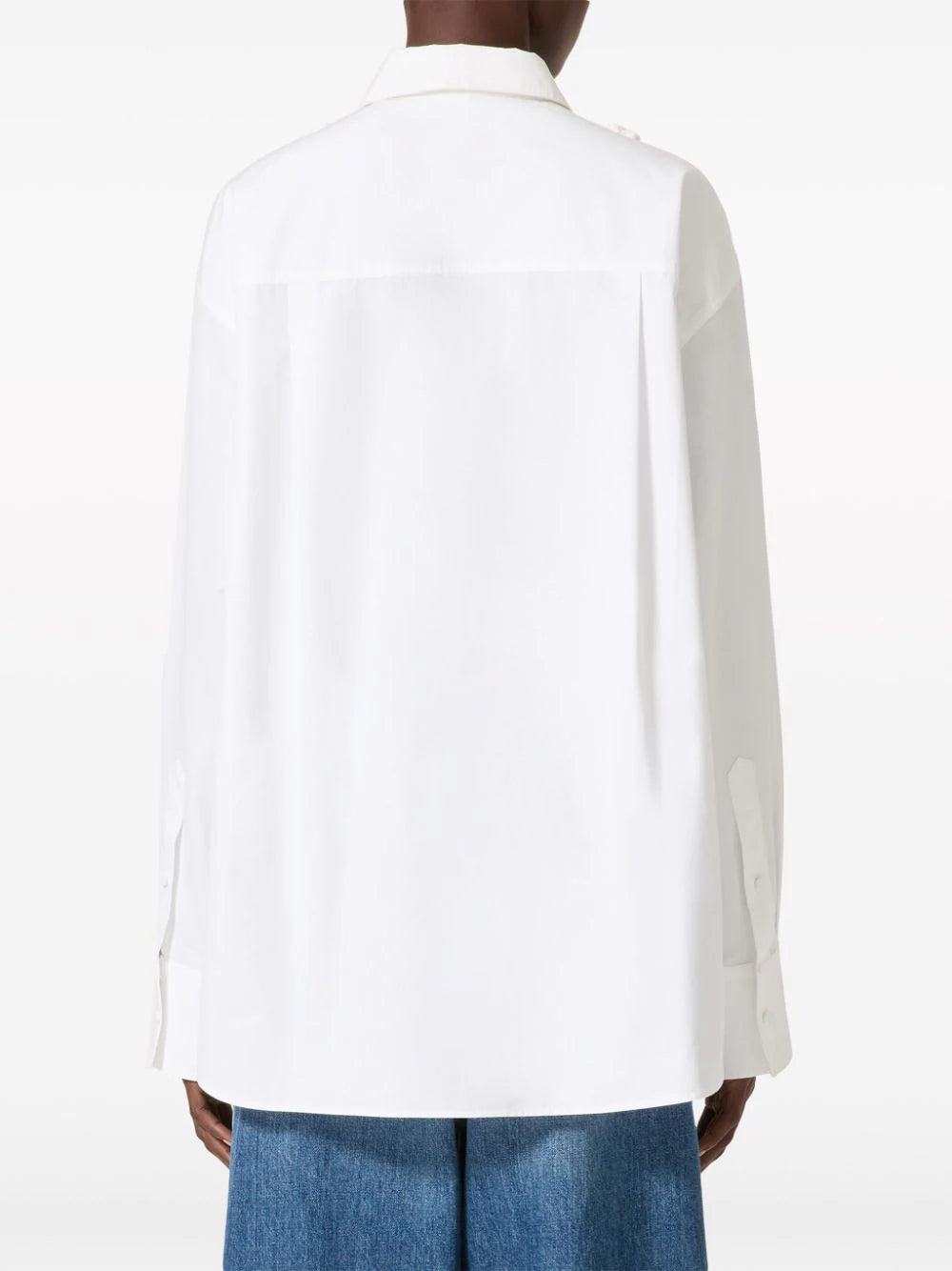 Valentino Garavani Embroidered Compact Popeline Shirt