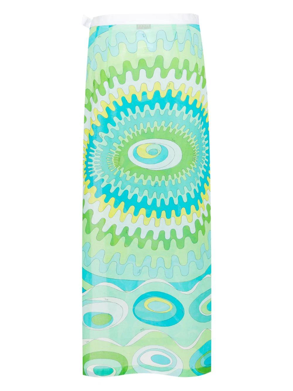 Emilio Pucci Long Skirt With Bersaglio Print