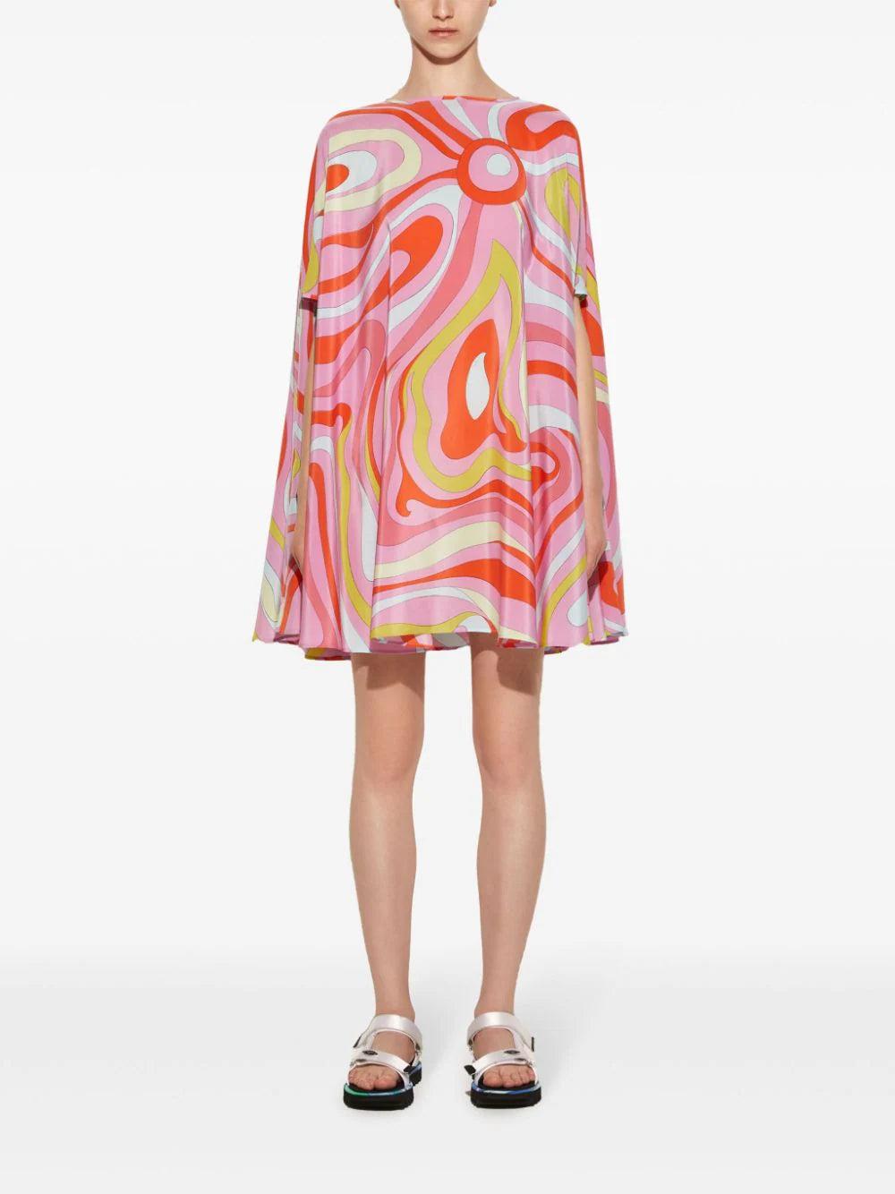 Emilio Pucci Marmo-print Kaftan