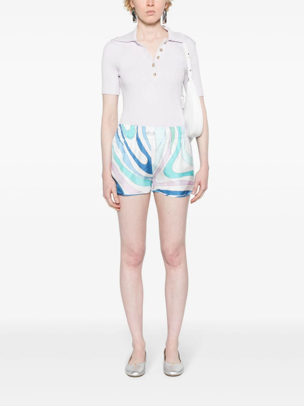 Emilio Pucci Marmo-print Shorts