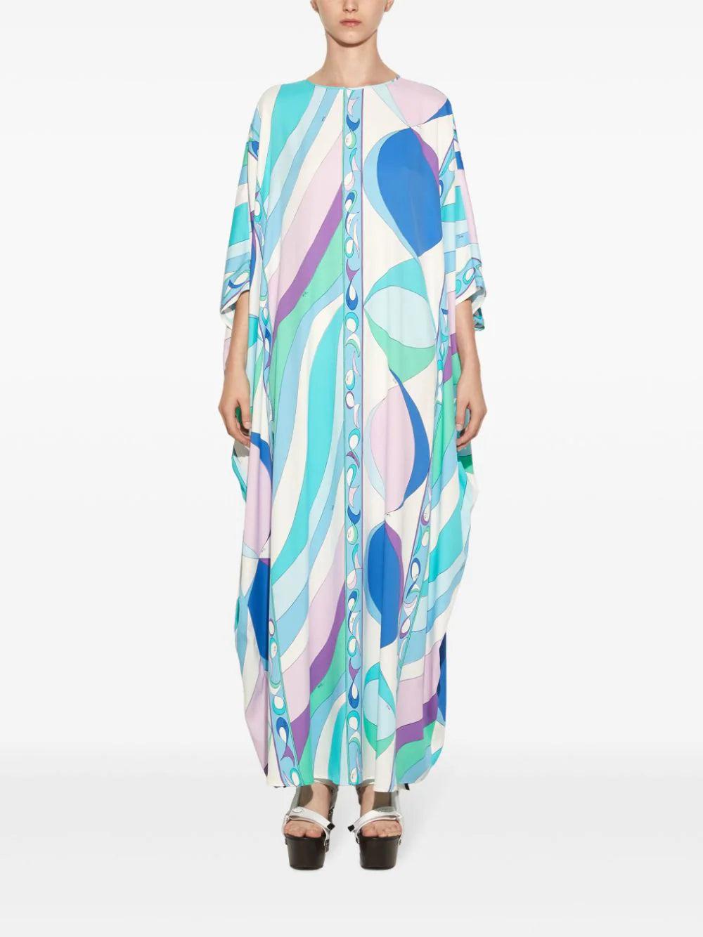 Emilio Pucci Pesci-print Kaftan