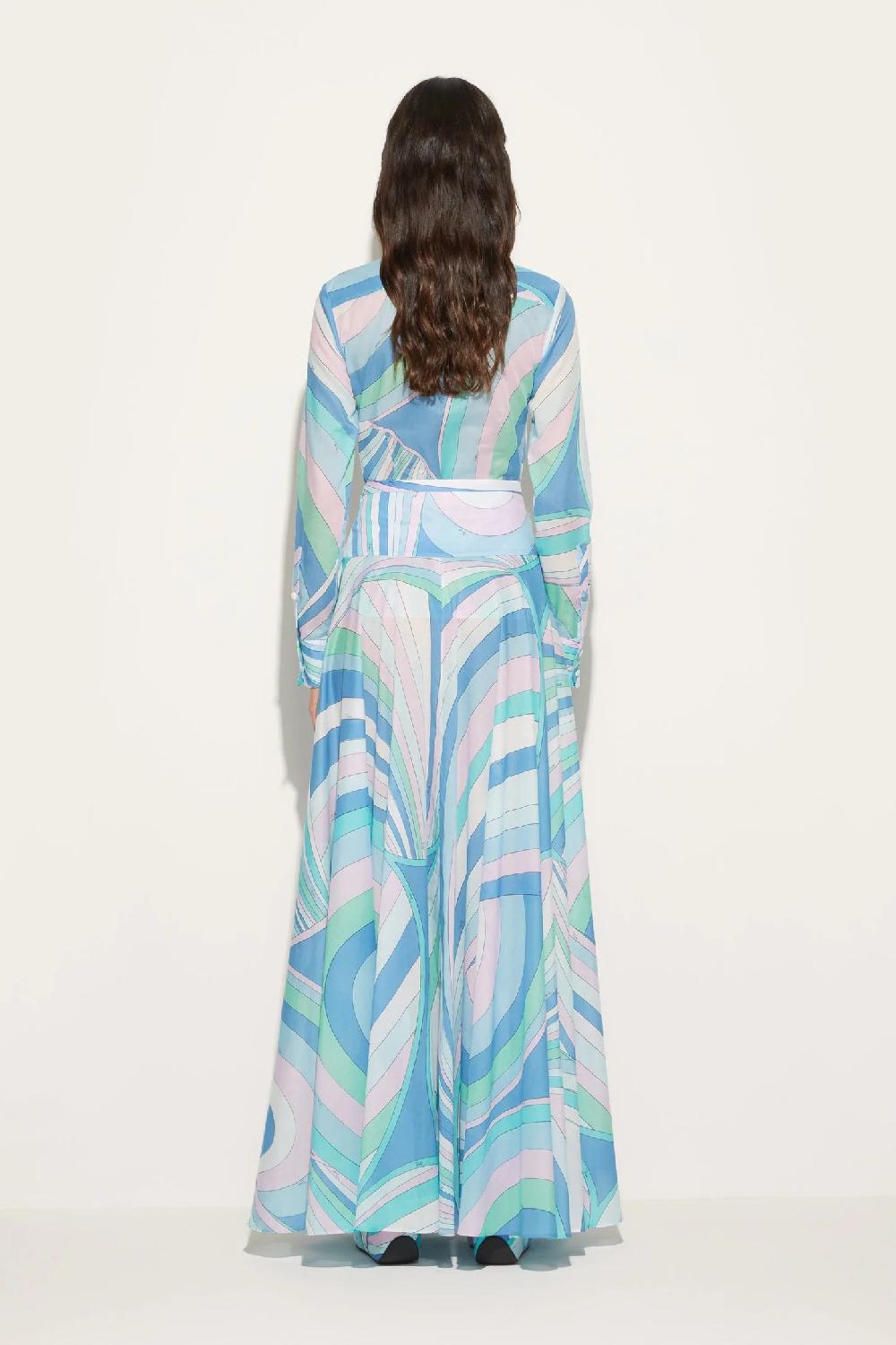 Emilio Pucci Vivara-print Long Skirt