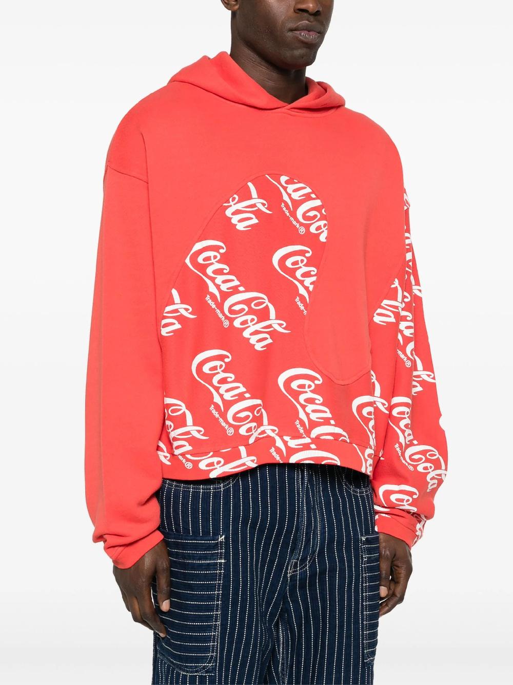 ERL Hoodie With Coca Cola Print