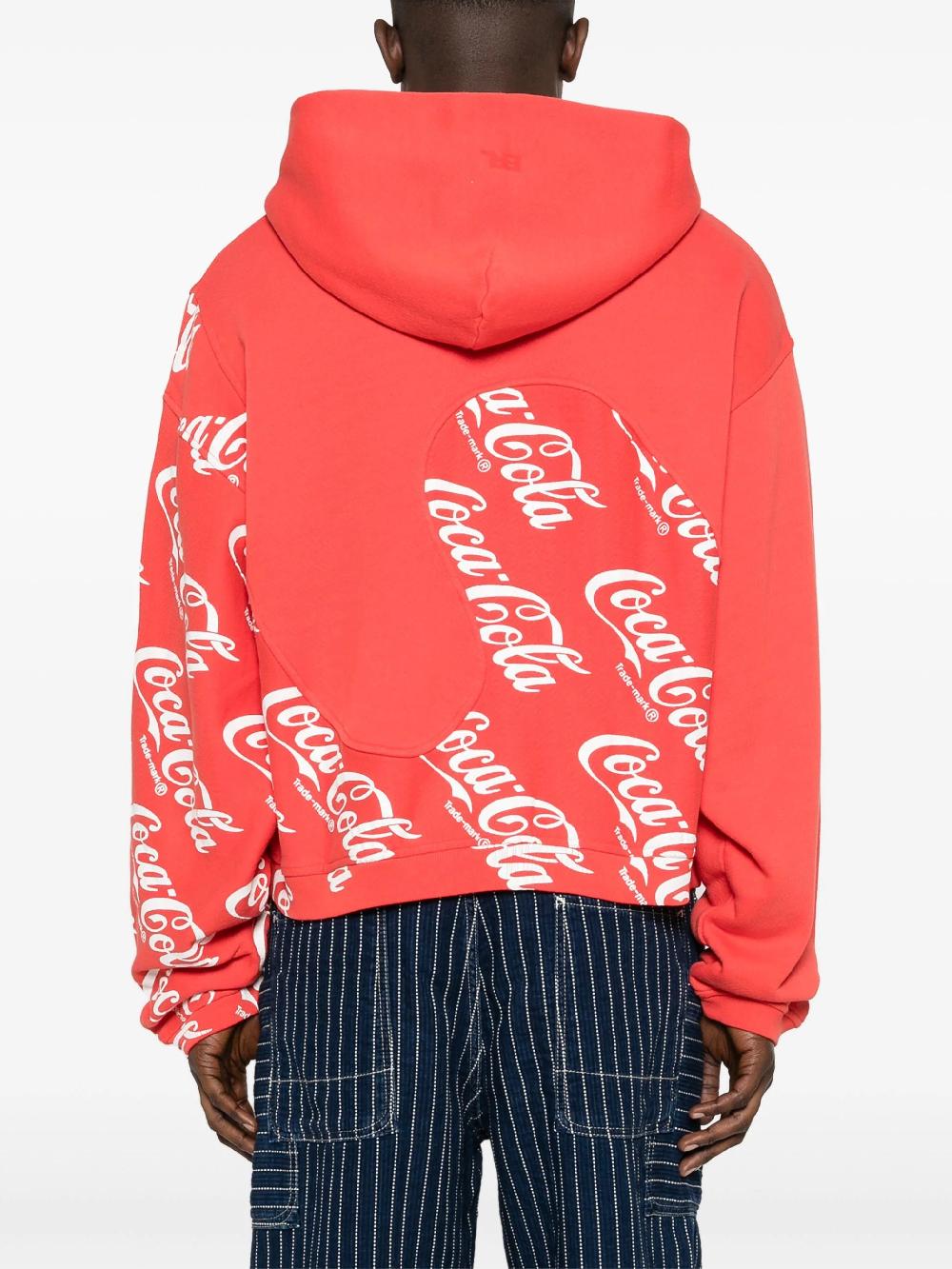 ERL Hoodie With Coca Cola Print