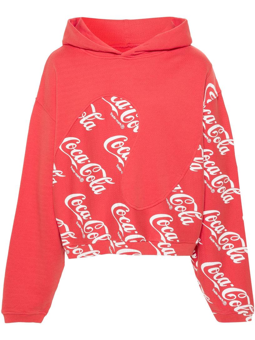 ERL Hoodie with coca cola print