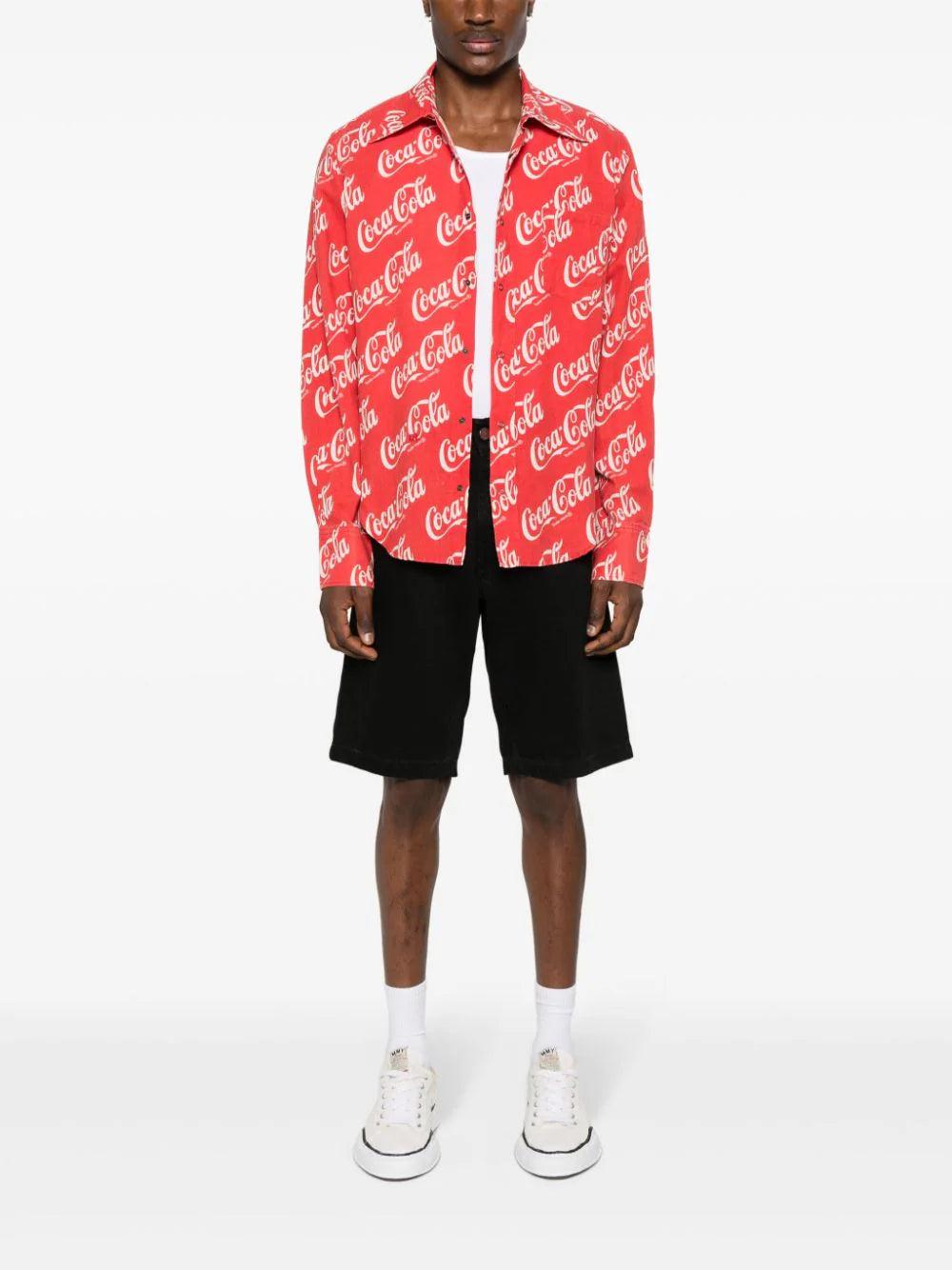 ERL Shirt With Coca-cola Print