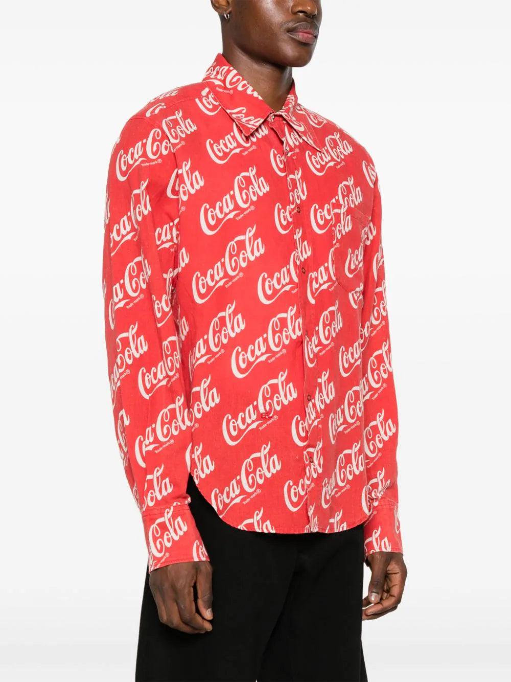 ERL Shirt With Coca-cola Print