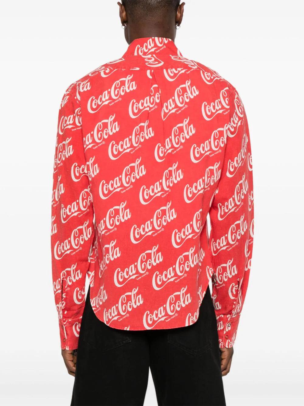 ERL Shirt With Coca-cola Print