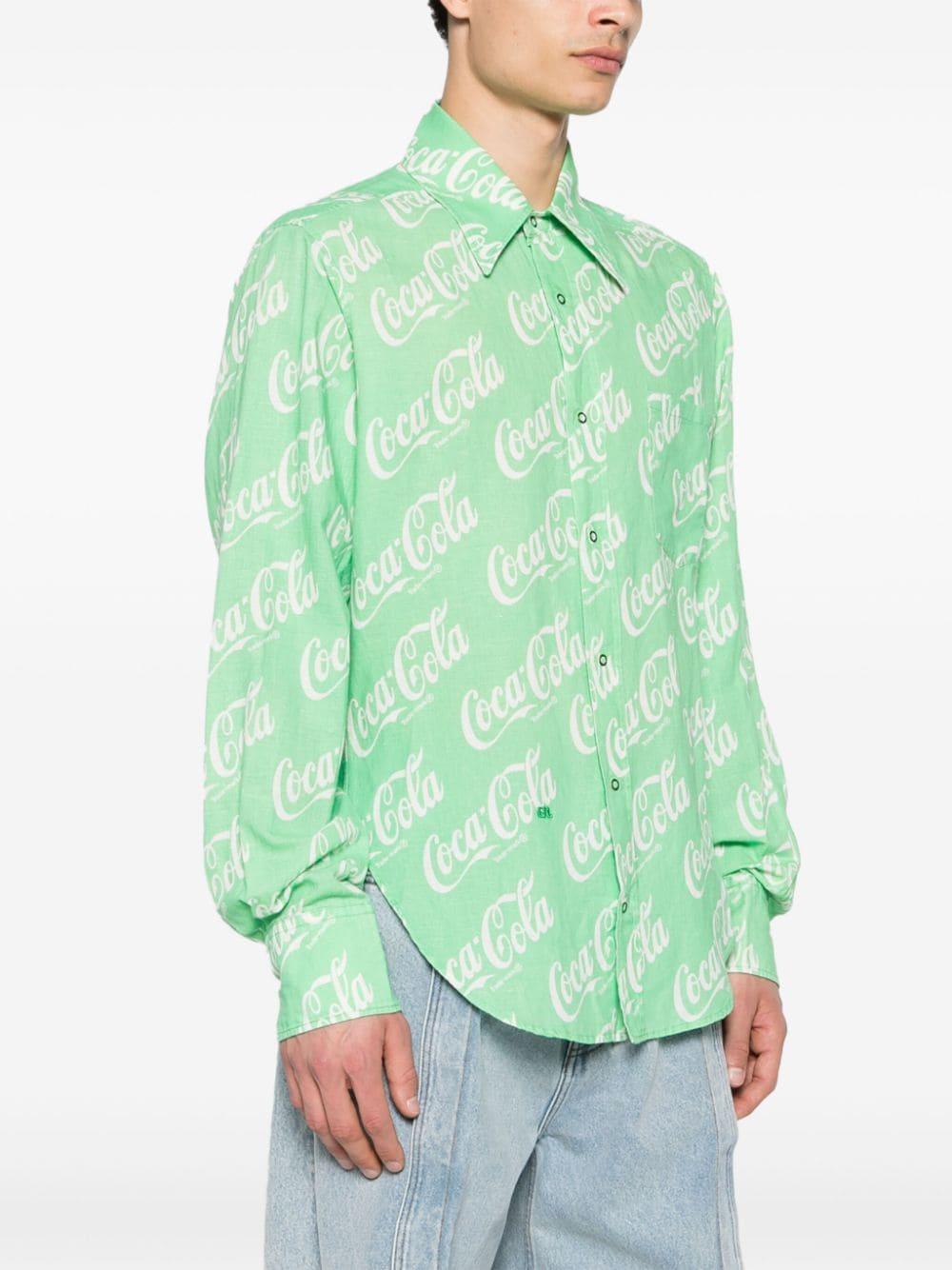 ERL Shirt With Coca-cola Print