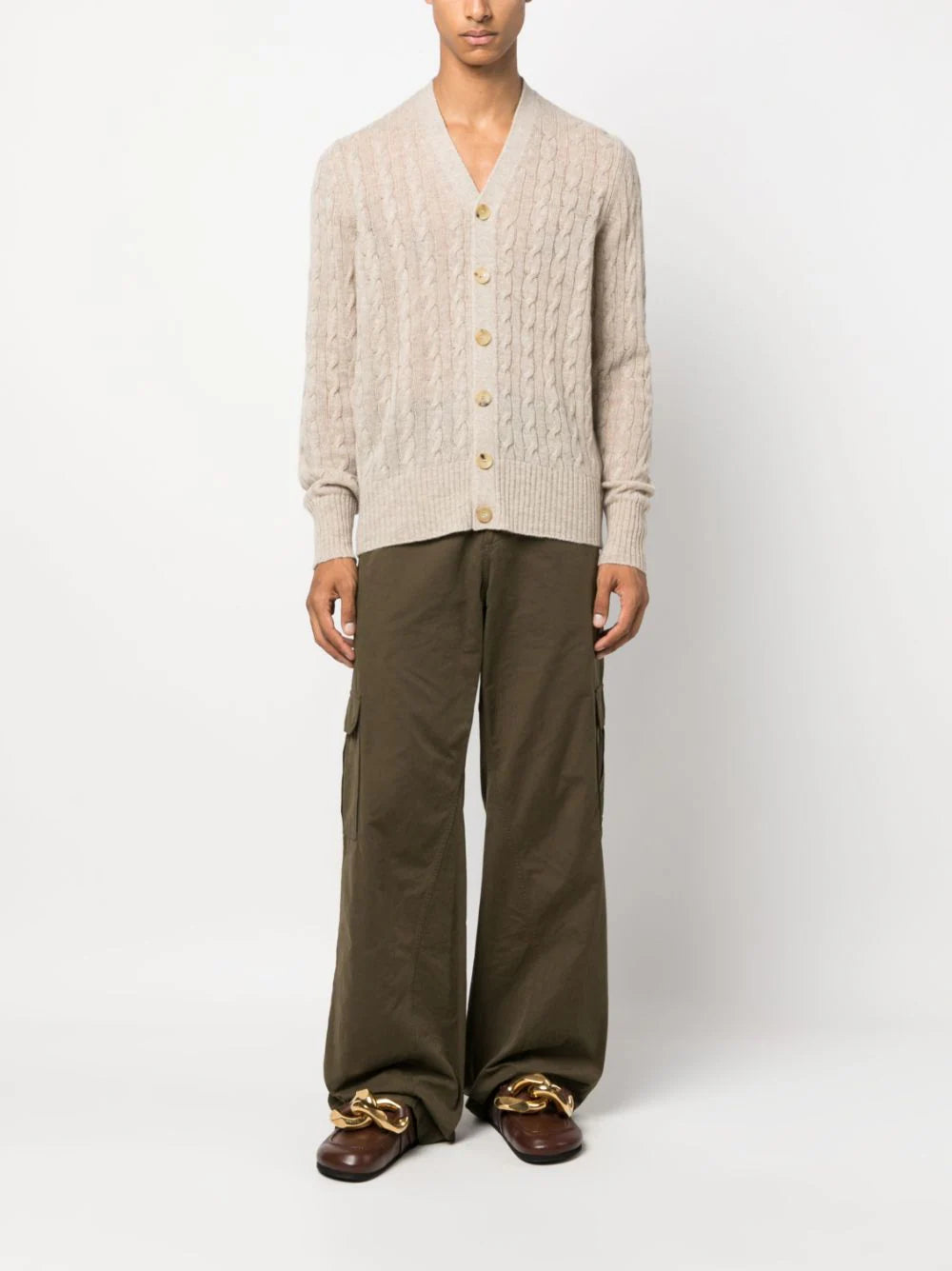 ETRO Cable-knit Cashmere Cardigan