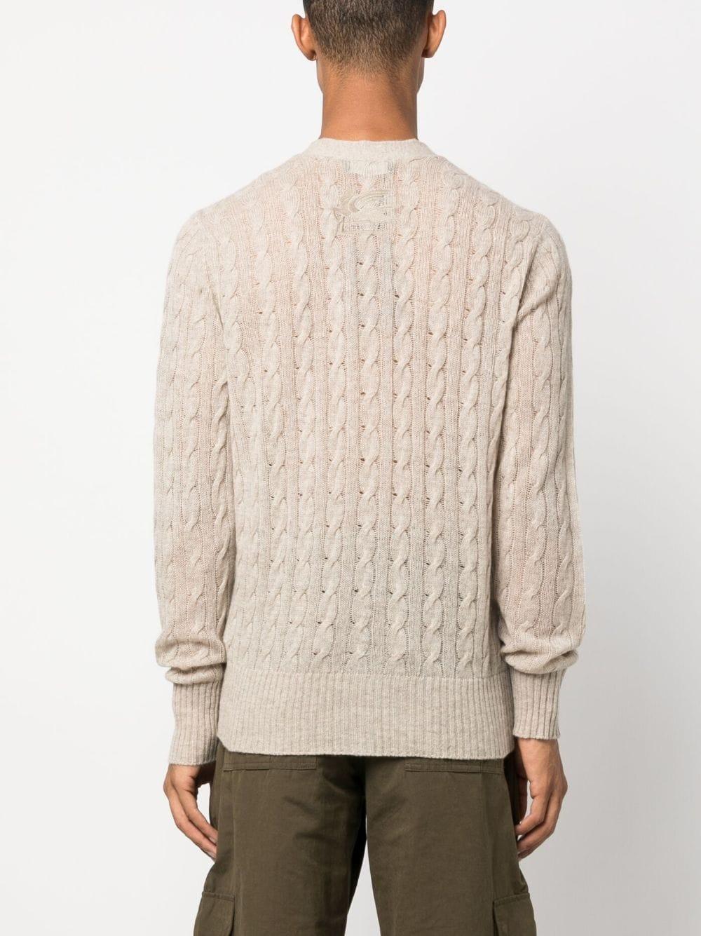 ETRO Cable-knit Cashmere Cardigan
