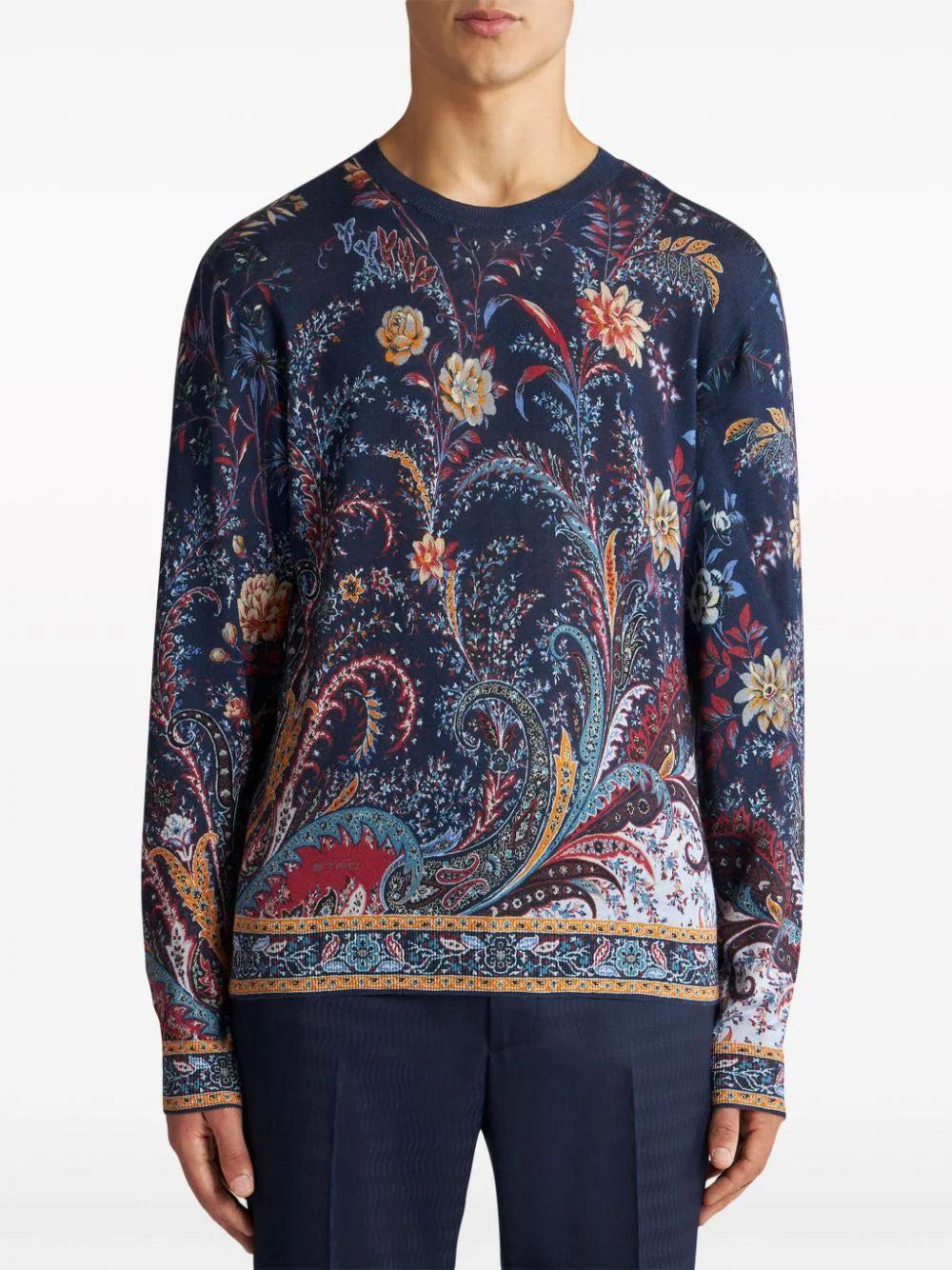 ETRO Floral Paisley Sweater