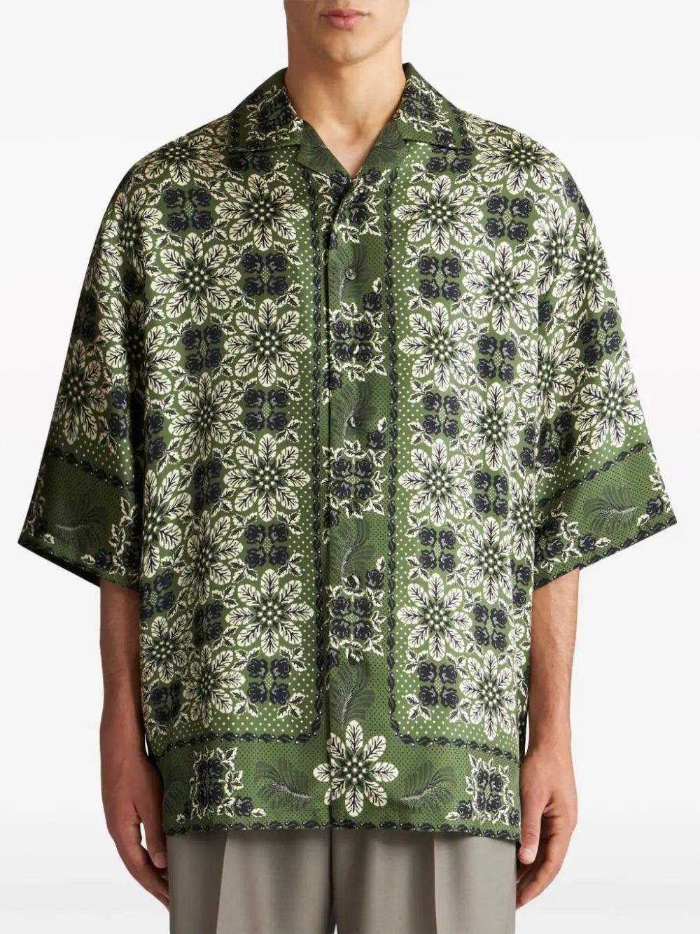 ETRO Floral-print Silk Shirt