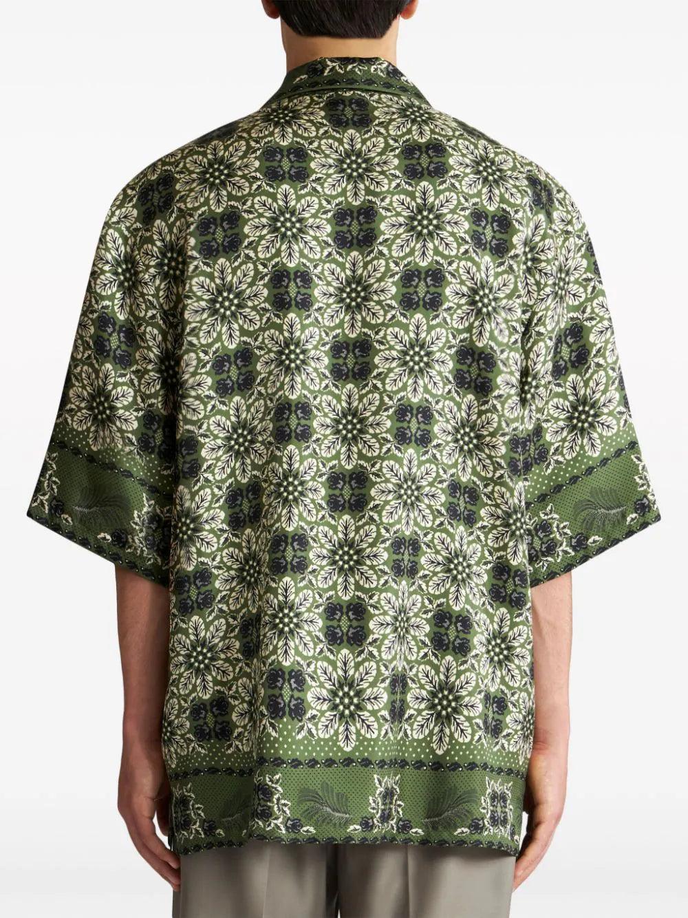 ETRO Floral-print Silk Shirt