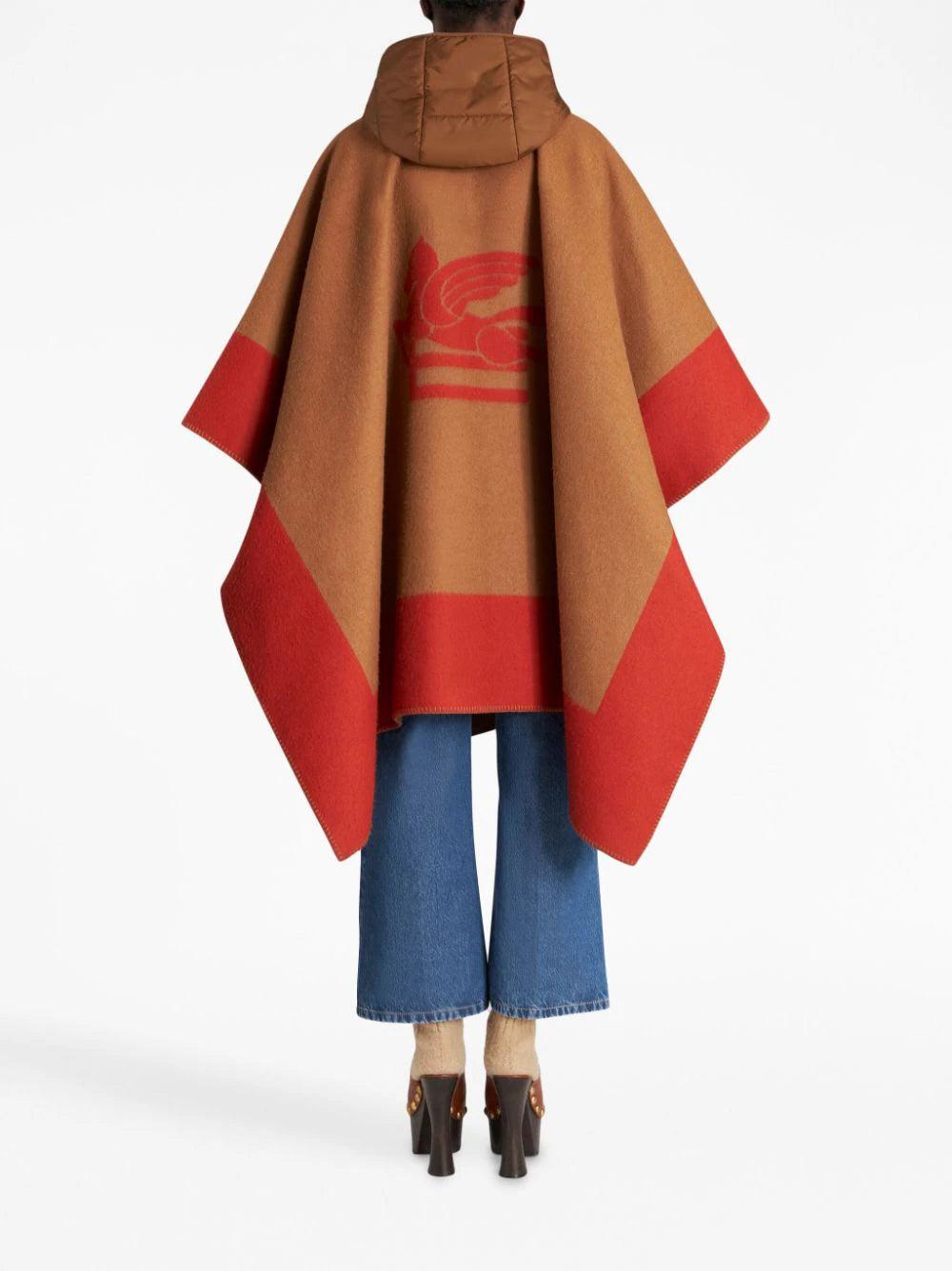 ETRO Hooded Cape With Logo