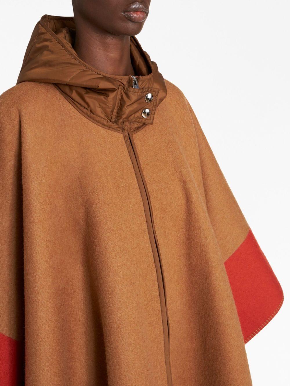 ETRO Hooded Cape With Logo